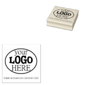 Je aangepaste Logo en tekst Rubberstempel (Gestempeld)