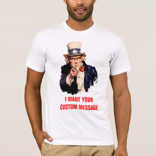 Je aangepaste oom Sam T-shirt