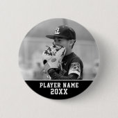 Je aangepaste sportfoto ronde button 5,7 cm (Voorkant)