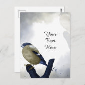Je aangepaste tekst - Kleine Vogel op maat Briefkaart (Voorkant / Achterkant)