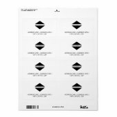 Je aangepaste verzendlabel voor zakelijke Logo (Full Sheet)