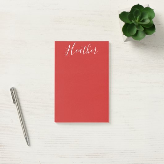 Je aangepaste witscript op rood post-it® notes (Kantoor)