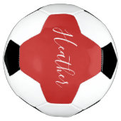 Je aangepaste witscript op rood voetbal (Gedraaid)