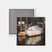 Je aangepaste zeilboot Magnet Magneet (Voorkant / Achterkant)