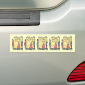 Je Afbeelding hier, moeder gooit sjabloon Bumpersticker (Op auto)