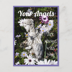 Je Angels zijn altijd bij je, Floral Angel Briefkaart