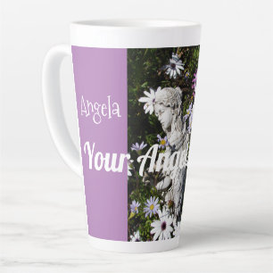 Je Angels zijn altijd bij je, Floral Angel Lila Latte Mok