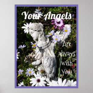 Je Angels zijn altijd bij je, Floral Angel Poster
