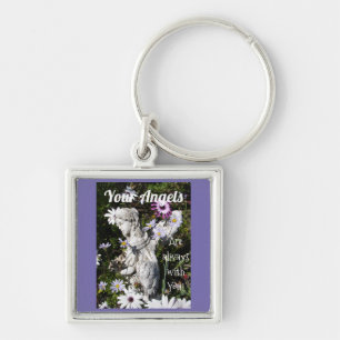 Je Angels zijn altijd bij je, Floral Angel Sleutelhanger