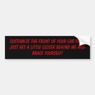 Je auto aanpassen bumpersticker