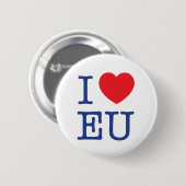 "Je Badge d'UE de coeur"/Pin/bouton (Devant & derrière)