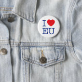 "Je Badge d'UE de coeur"/Pin/bouton (En situation)