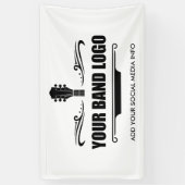 Je band Logo Spandoek (Verticaal)