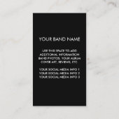 Je band Logo Visitekaartje (Achterkant)