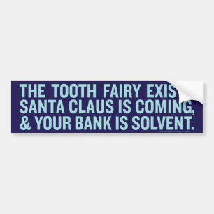 Je bank is solvent Bumpersticker