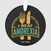 Je bat Anorexia Sensibilisation Conception amusant (devant)