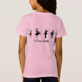 "JE BEAU MIGNON ROSE DE T-SHIRT AIME BALLET" (Dos)