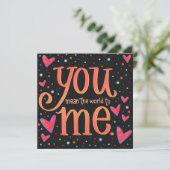 Je bedoelt de wereld voor mij echtgenoot (Staand voorkant)