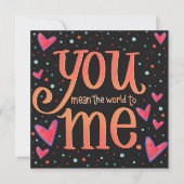 Je bedoelt de wereld voor mij echtgenoot (Voorkant)