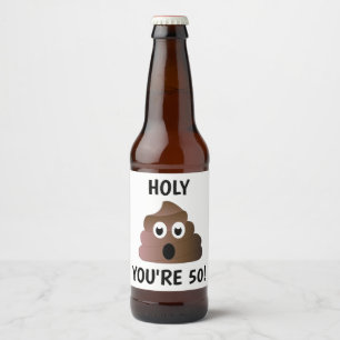 JE BENT 50 BIER ETIKET