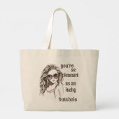 Je bent aangenaam grote tote bag (Achterkant)