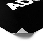 Je bent Adora-Bowl Funny Bowling Pun Dark BG Poster (Hoek)