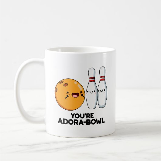 Je bent Adora-Bowl Funny Bowling Pun Koffiemok (Links)