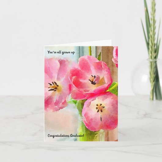Je bent allemaal volwassen Afstuderen Kaart (Voorkant)