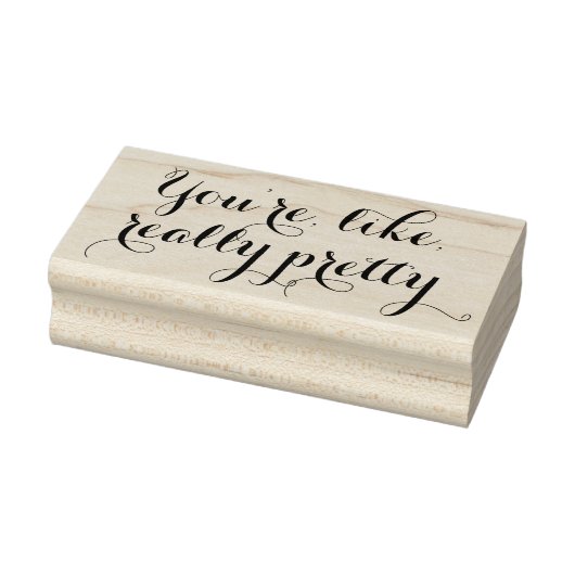 Je bent als echt grappig citaat scrapbooking rubberstempel (Stempel)