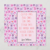 Je bent altijd mijn Valentijn Bedankkaart (Voorkant / Achterkant)