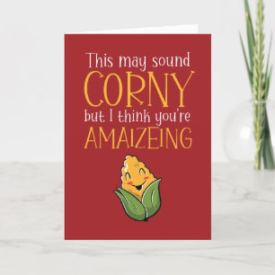Je bent Amaizeing Corn Pun Funny Valentijnsdag Feestdagen Kaart