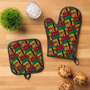 Je bent Awesomesaus! Wereld Compliment Day Ovenwant & Pannenlap Set