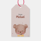 Je bent Beary Special Waterverf Gift Label Cadeaulabel (Achterkant)