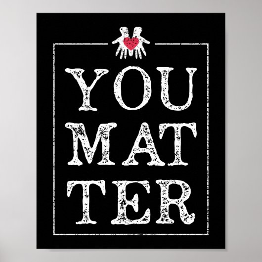 Je bent belangrijk School Sociaal werker Gift Ment Poster (Voorkant)