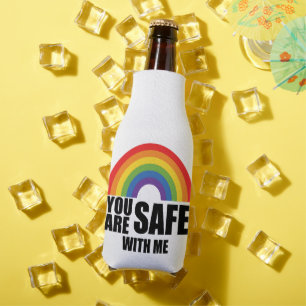 Je Bent Bij Mij In Veilige Handen LGBTQ Regenboog Flesjeskoeler