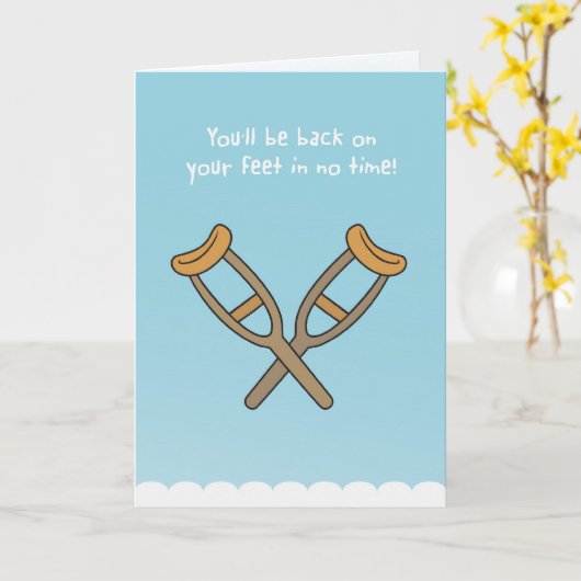 Je bent binnen no-time weer op de been! kaart (Gele Bloem)