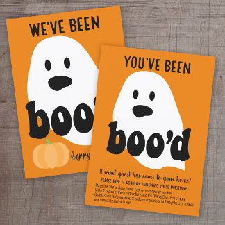 Je bent Boo'd Game buurt Halloween geweest Kaart