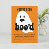 Je bent Boo'd Game buurt Halloween geweest Kaart (Staand voorkant)