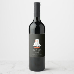 Je bent Boo'd Halloween Family Gift Ghost Wine Wijn Etiket