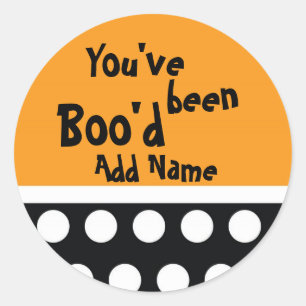 Je bent Boo'd Treat Bag Sticker geweest