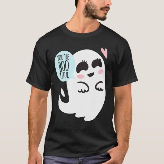 Je bent Booely Boo Ghost Cute Funny Halloween Cos T-shirt (Voorkant)