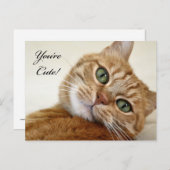 Je bent Cute. Briefkaart (Voorkant / Achterkant)