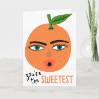 JE BENT DE ALLERZAAKSTE Whimsical Oranje Fruit Cut