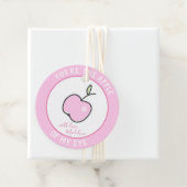 Je bent de appel van mijn oog - met liefde - Roze Bedankjes Labels (In situ)