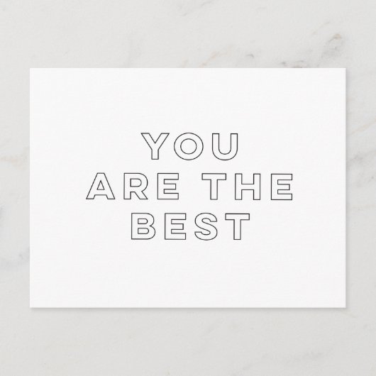Je bent de beste briefkaart (Voorkant)