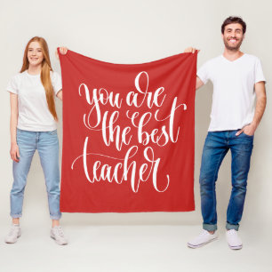 Je bent de beste leraar fleece deken