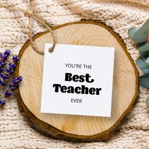 Je bent de beste leraar ooit, Teacher Gift Bedankjes Labels