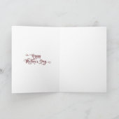 Je bent de beste mama ooit Moederdag roze Rose Kaart (Binnen)