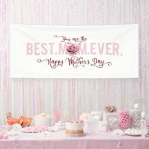 Je bent de beste mama ooit Moederdag roze Rose