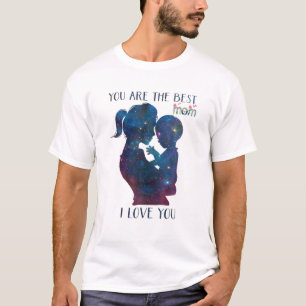 Je bent de beste moeder die ik hou van je moeder b t-shirt